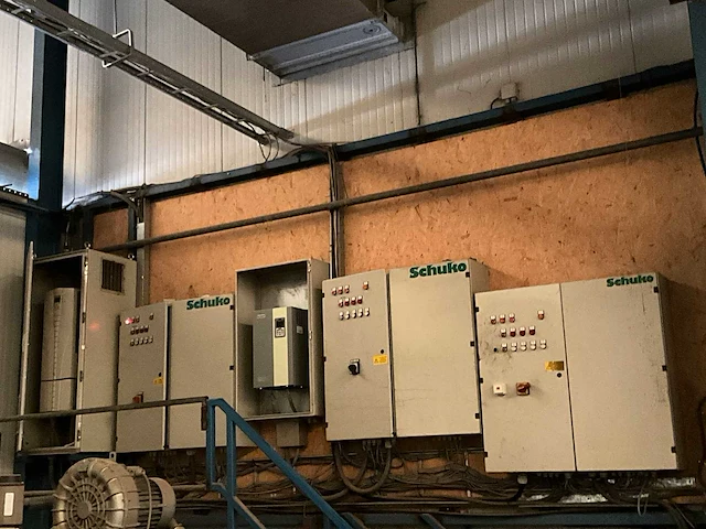 2004 schuko spaan/stof afzuiginstallaties v.v. 45kw aanzuigventilator, 11kw transportventilator, besturingskasten en filterzakken - afbeelding 24 van  24