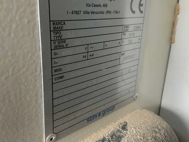 2004 scm si 400 e formaatcirkelzaagmachine - afbeelding 13 van  15