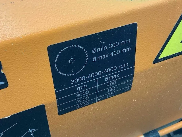 2004 scm si 400 e formaatcirkelzaagmachine - afbeelding 15 van  15