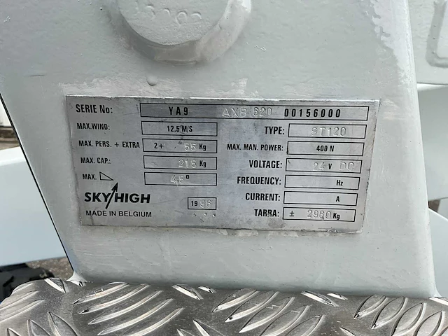2004 skyhigh st 120 kniktelescoop hoogwerker - afbeelding 13 van  20