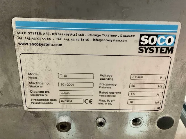2004 soco system t-10 dozensluitmachine - afbeelding 9 van  9