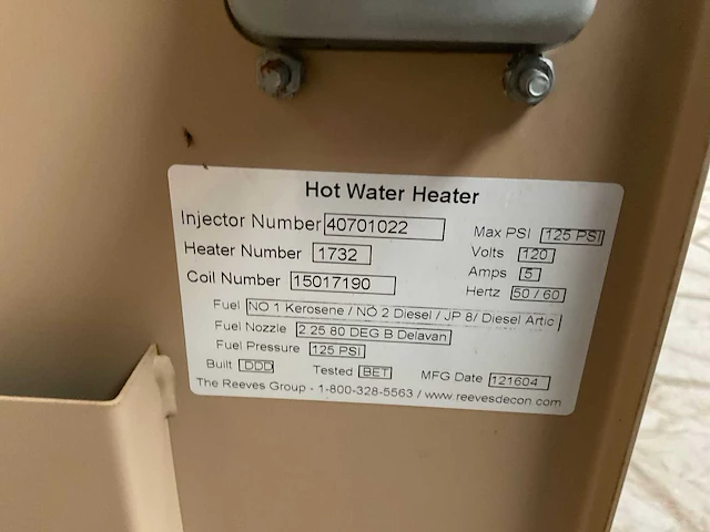 2004 space and water heater - afbeelding 13 van  13