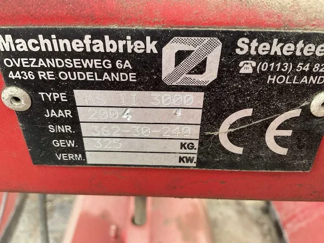 2004 steketee ms ii 6500 kappenspuit - afbeelding 10 van  18