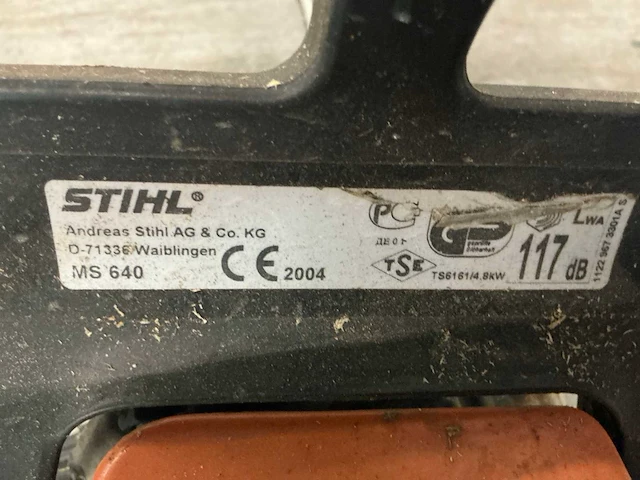2004 stihl ms640 kettingzaag - afbeelding 5 van  5