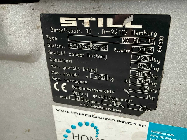 2004 stihl rx 50-15 vorkheftruck - afbeelding 5 van  21