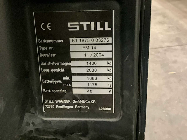2004 still fm 14 reach truck - afbeelding 8 van  17