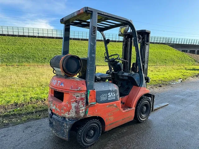 2004 toyota 42-7fgf15 vorkheftruck - afbeelding 10 van  12