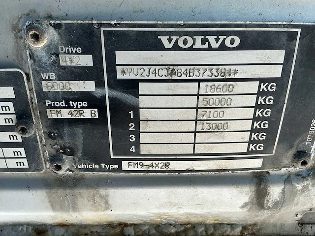 2004 volvo fm9 340 autotransporter - afbeelding 58 van  61