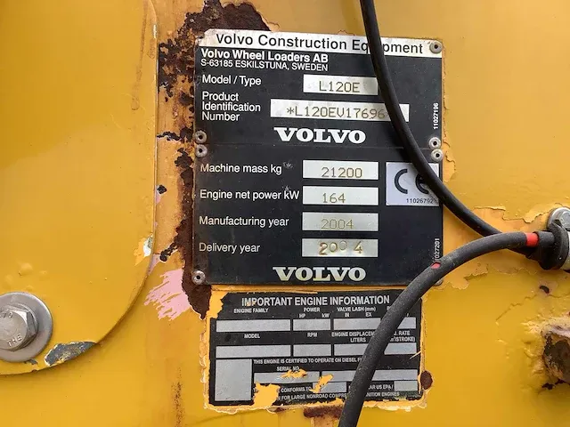 2004 volvo l120e shovel - afbeelding 14 van  21