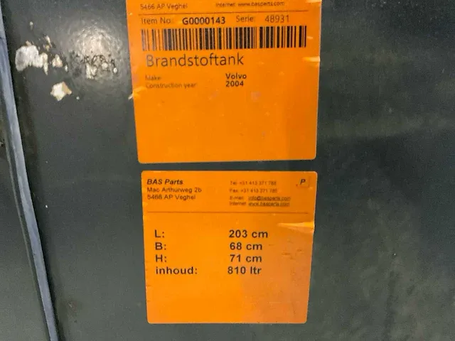 2004 volvo vrachtwagen brandstoftank - afbeelding 5 van  6