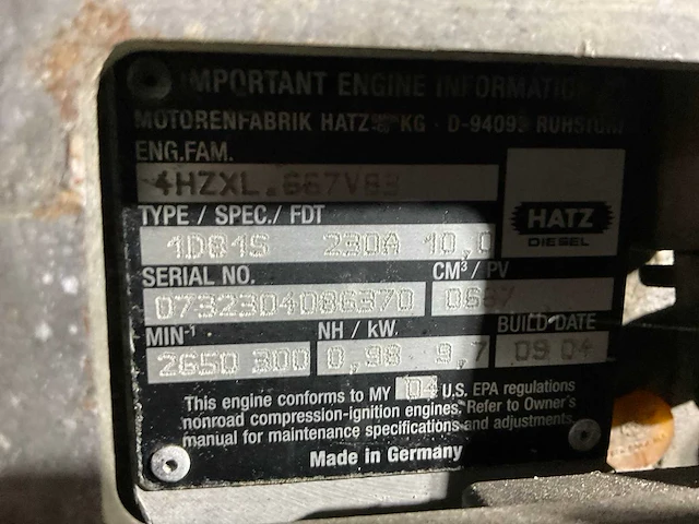 2004 wacker dpu 6055 trilplaat - afbeelding 8 van  8