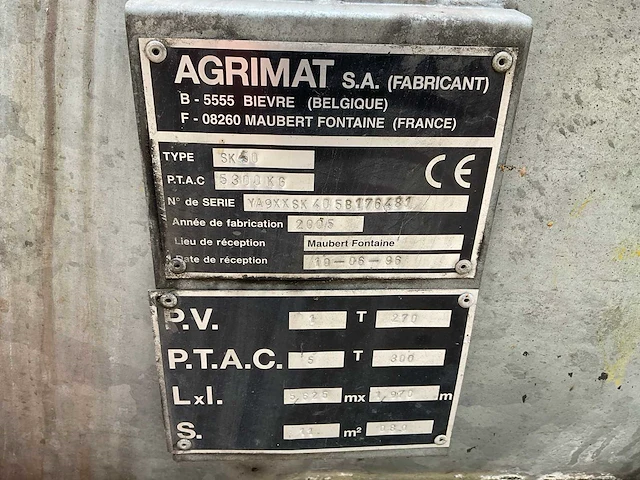 2005 agrimat sk40 mesttank / watertank - afbeelding 5 van  17