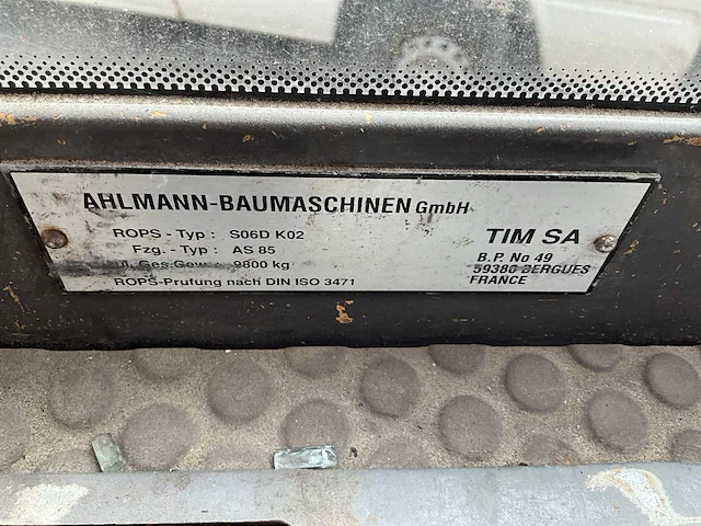2005 ahlmann az85t shovel - afbeelding 32 van  40