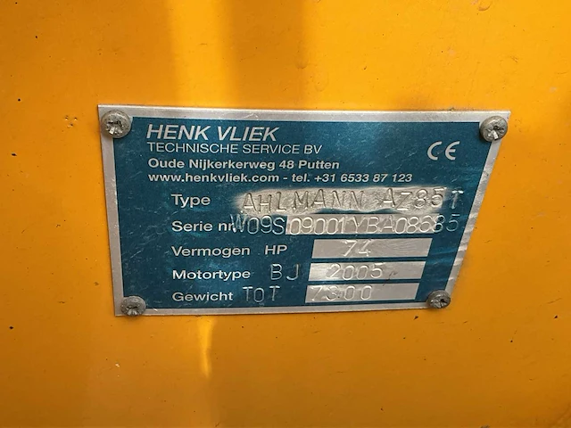 2005 ahlmann az85t shovel - afbeelding 35 van  40