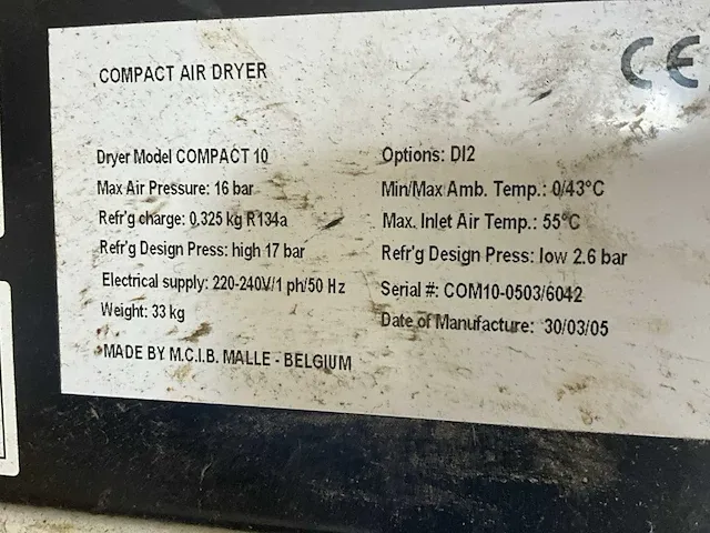 2005 air dryer compact 10 persluchtdroger - afbeelding 8 van  8