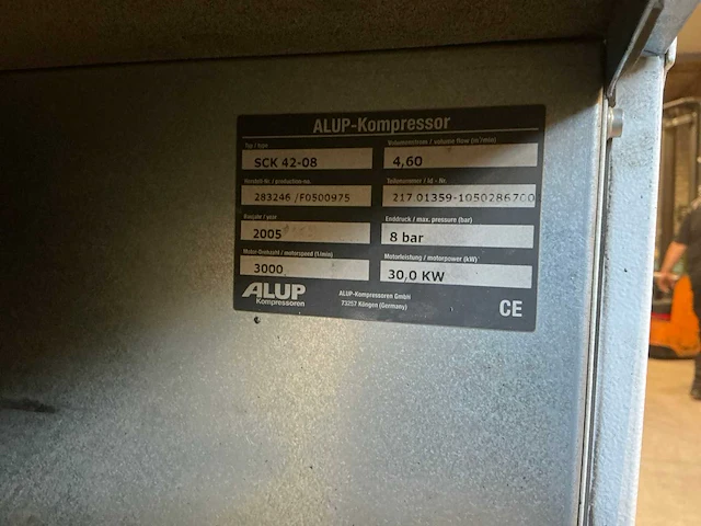 2005 alup sck 42-08 schroefcompressor - afbeelding 5 van  14
