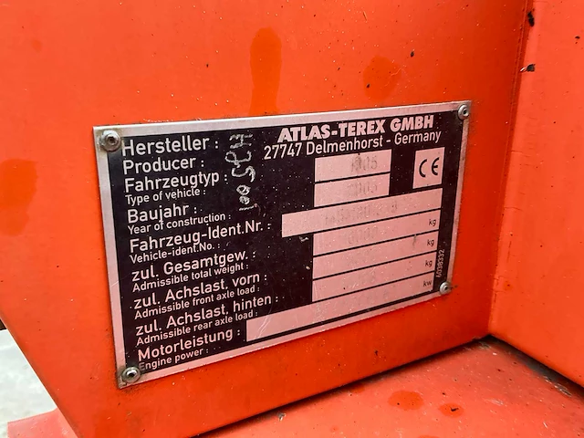 2005 atlas 1305 banden graafmachine - afbeelding 29 van  39