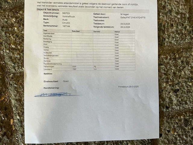 2005 ausa ch200h vorkheftruck - afbeelding 28 van  36