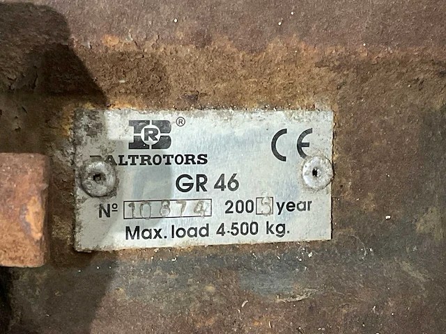 2005 baltrotors gr 46 rotator met klem - afbeelding 2 van  10