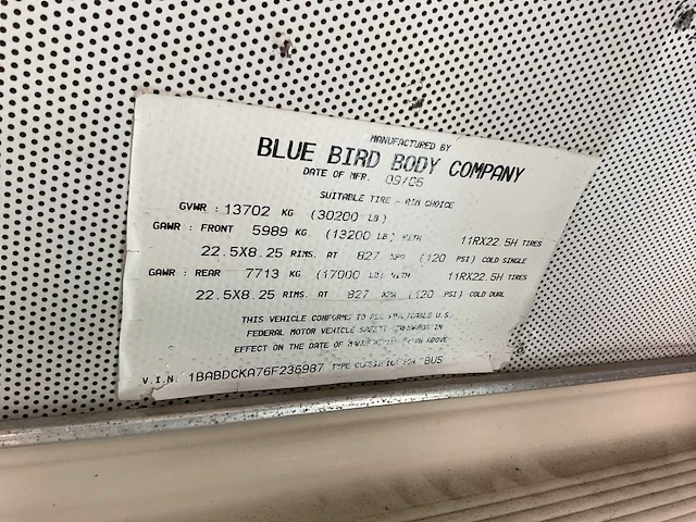 2005 bleu bird bus touringcar - afbeelding 3 van  11