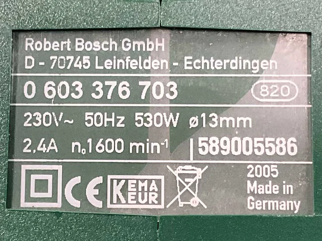 2005 bosch pbh 200 re boormachine - afbeelding 6 van  6
