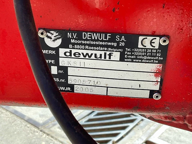 2005 dewulf gks ii s wortelrooier / klembandrooier - afbeelding 33 van  43