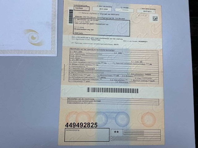 2005 dmc ol 38-t half pipe oplegger volledig staal - afbeelding 14 van  21