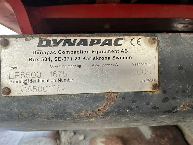 2005 dynapac lp8500 duo duowals - afbeelding 8 van  16