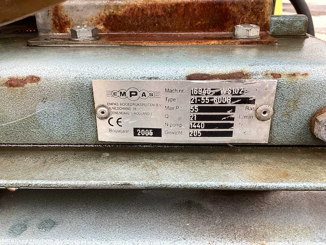 2005 empas 21-55-600b hogedrukreiniger - afbeelding 2 van  10