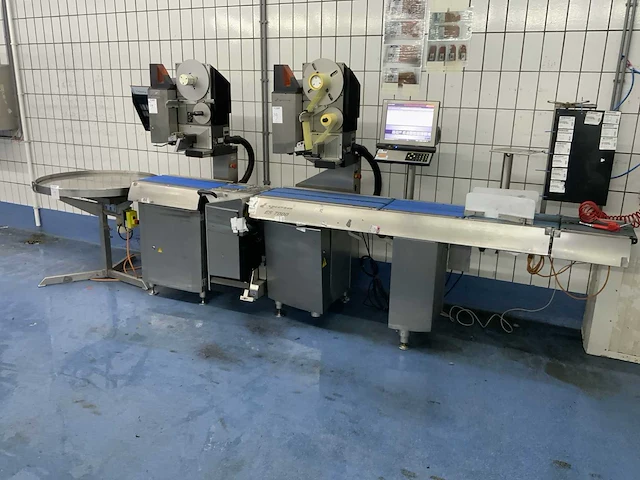 2005 espera es7001 weigh price labeler inclusief roterende tafel - afbeelding 3 van  9
