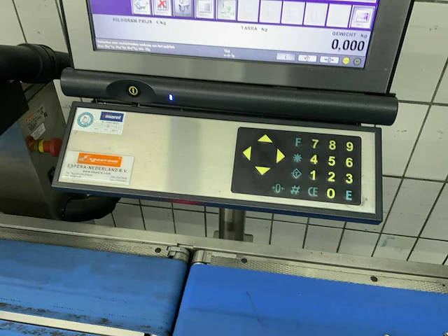 2005 espera es7001 weigh price labeler inclusief roterende tafel - afbeelding 6 van  9