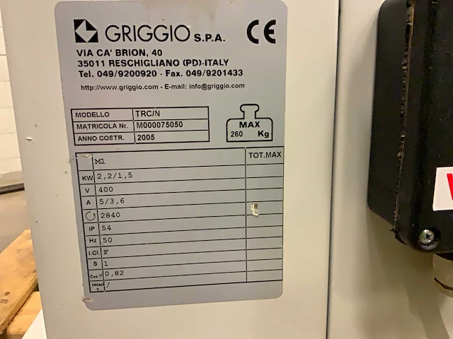 2005 griggio trc/n langgatboormachine - afbeelding 15 van  18