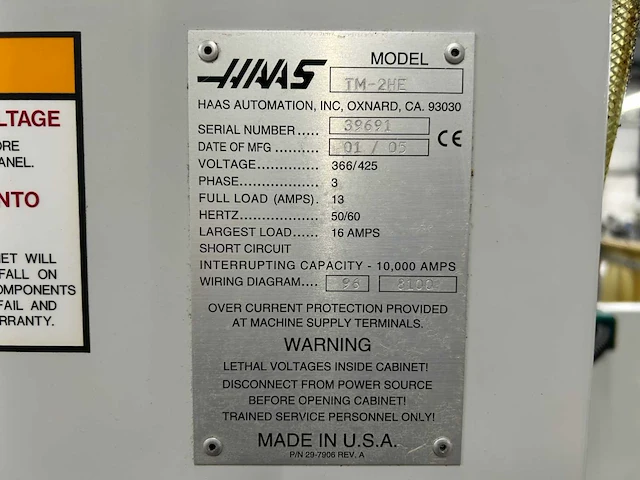 2005 haas toolroom mill 2he cnc universele bewerkingscentra - afbeelding 14 van  14