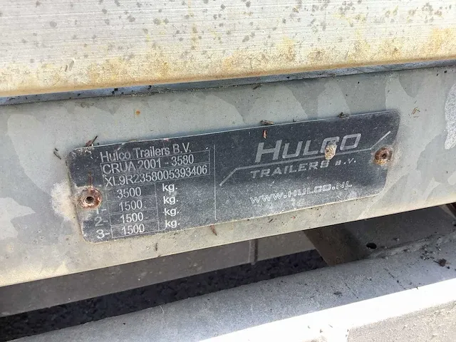 2005 hulco aanhangwagen/schammelwagen - afbeelding 14 van  16