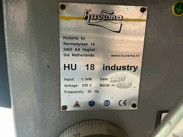 2005 huvema hu18 industry kolomboormachine - afbeelding 3 van  8
