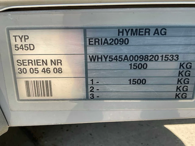 2005 hymer eriba nova caravan - afbeelding 4 van  38