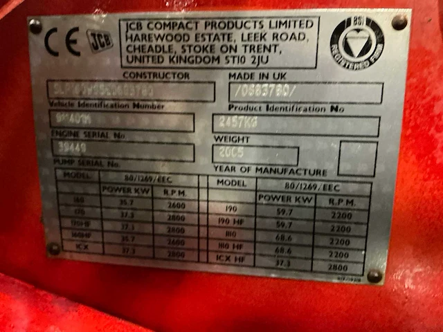 2005 jcb 160 robot schranklader - afbeelding 9 van  17