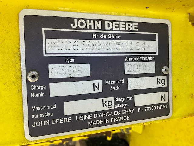 2005 john deere 630b gras pick-up - afbeelding 4 van  12