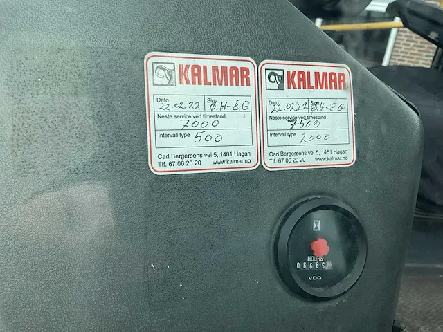 2005 kalmar dc 100-6 vorkheftruck - afbeelding 7 van  16
