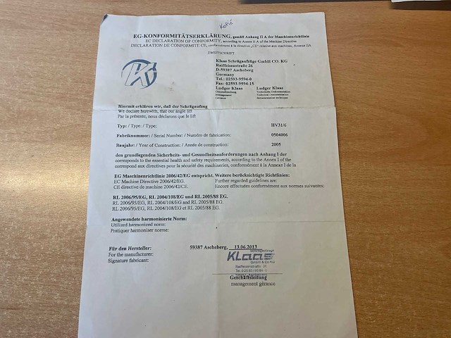 2005 klaas s1 verhuislift - afbeelding 27 van  35