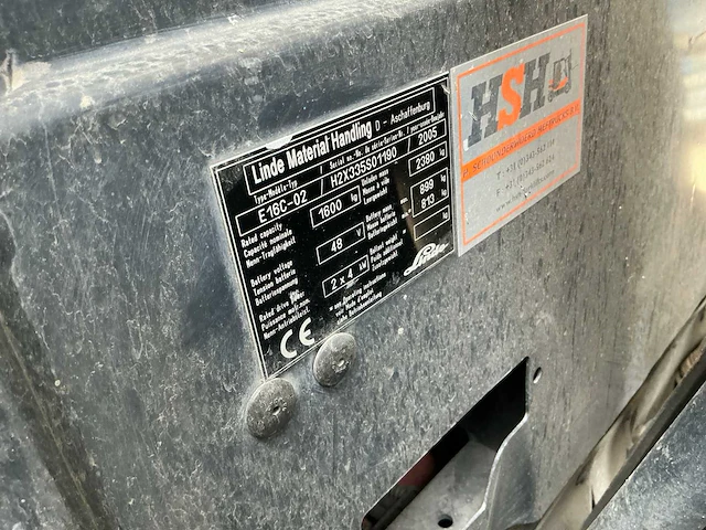 2005 linde e16 vorkheftruck - afbeelding 15 van  25