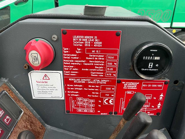 2005 moffett-kooi m1 15.1 reach truck - afbeelding 12 van  17