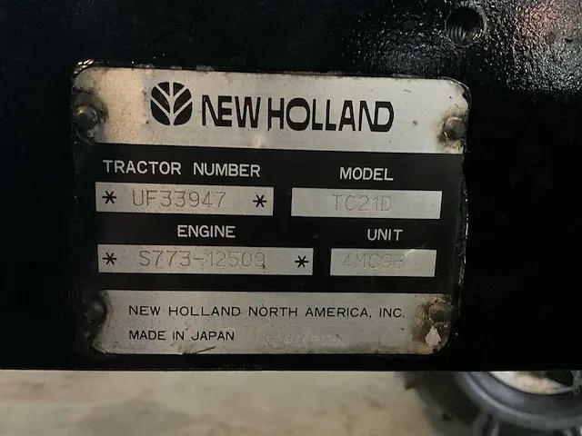 2005 new holland tc 21d minitractor - afbeelding 30 van  31