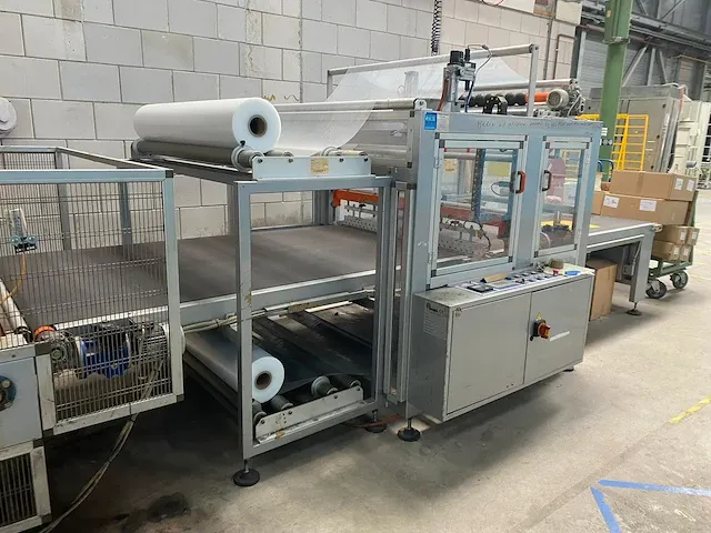 2005 novopac anl 150 glas inpakmachine en folie snijmachine - afbeelding 1 van  36