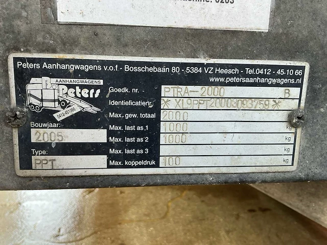 2005 peters ppt decontaminatie aanhangwagen - afbeelding 14 van  23