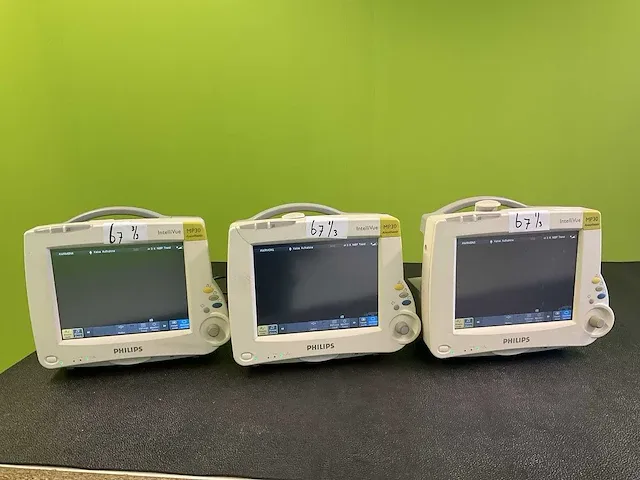 2005 philips intellivue mp30 anesthesiepatiëntmonitor (3x) - afbeelding 1 van  10
