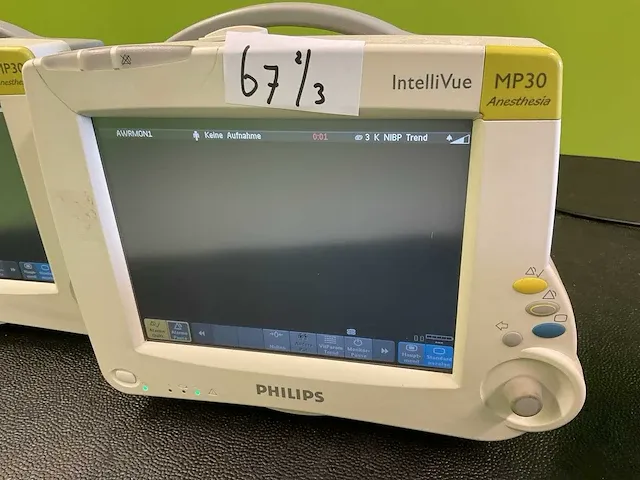 2005 philips intellivue mp30 anesthesiepatiëntmonitor (3x) - afbeelding 6 van  10