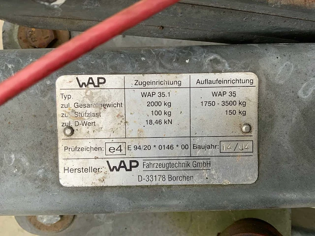2005 pijnappel pyna-2003/pta-2003/a aanhangwagen - afbeelding 4 van  12