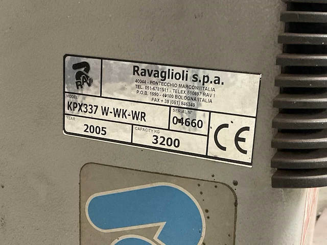 2005 ravaglioli kpx337 w-wk-wr hefbrug - afbeelding 4 van  12