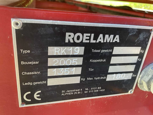 2005 roelama rk19 kipper - afbeelding 13 van  20